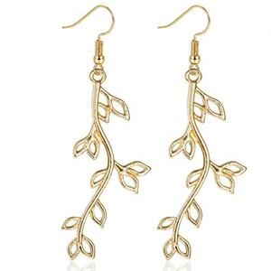 Vine and Leaves Drop Earrings